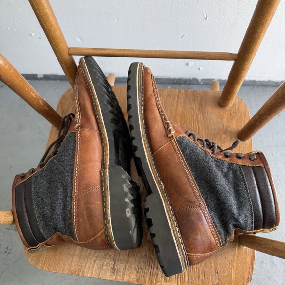 Wolverine 1883 Boots Mens Size12 UK11 EU24 Gray Wool Brown Leather W00773 Chukka - Picture 6 of 14